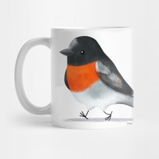 Scarlet Robin bird Mug